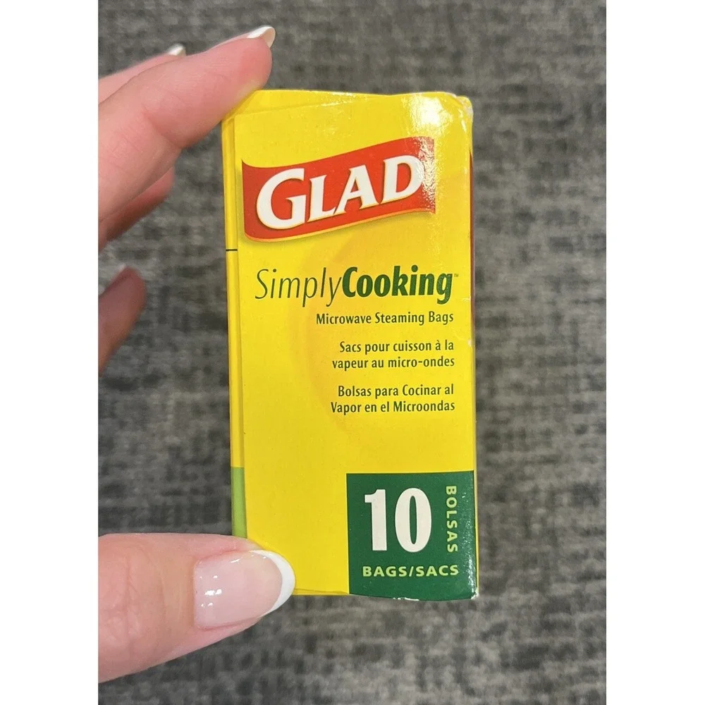 Glad‎ Simply Cooking Microwave Steaming Bags 10 Pack NOS 2006 Discontinued! NEW